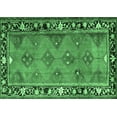 thumbnail image 1 of Ahgly Company Indoor Rectangle Persian Emerald Green Traditional Area Rugs, 7' x 10', 1 of 4