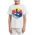 thumbnail image 1 of DXOUPM T-Shirts Décontractés pour Garçons Été Col Rond Haut T-Shirts Manches Courtes Blouse Polyvalente Tenue Quotidienne, 1 of 3