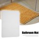 thumbnail image 2 of Ofertas únicas Patrón de color sólido Alfombras de baño Alfombra de baño de poliéster Lavable a máquina Blanco 80x50cm, 2 of 7