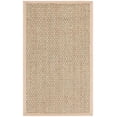 thumbnail image 3 of SAFAVIEH Natural Fiber Arbor Bordered Area Rug, Natural/Beige, 4' x 6' - Coastal Design, Natural & Beige, Seagrass, Ideal for Entryway, Kitchen, Living Room, Office, Bathroom, Bedside, 3 of 15
