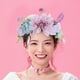 thumbnail image 4 of Diadema de flores estilo bohemio, corona de flores, tocado floral para novia, boda, fiesta, graduación, cosplay, decoración de fotos, lavanda, 4 of 7