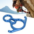 thumbnail image 4 of Descender Gear, 40KN High Strength Portable Aluminium Alloy Climbing Descender  For Caving Blue, 4 of 8