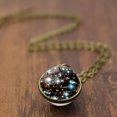 thumbnail image 1 of Collier Boule de Verre Double Face Simple Univers Collier Planète Pendentif Collier, 1 of 10