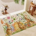 thumbnail image 2 of Christmas Tree Toppers Happy Easter Kitchen Mats Spring Bunny Eggs Flowers Floral Kitchen Mat Non Slip Washable Kitchen Floor Sink Mats Decorations For Home Kitchen, 2 of 7