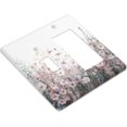 thumbnail image 3 of Nadoabtm Outlet Covers Colorful Flowers Pink Floral Romantic Wildflower Plants 1 Toggle 1 Rocker Combination Decorative Wall Plate Light Switch Cover Plate Electrical Switch Plates for Bedroom Home, 3 of 8