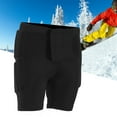 thumbnail image 4 of Protective Pads Shorts, EVA Impact Resistance Padded Hip Protection  For Snowboarding Skating Black,Double Color, 4 of 8