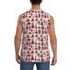 thumbnail image 4 of Balery Rocket Pattern Camisetas sin mangas para hombre, absorbe la humedad y protege contra el mal olor.-3X-Large, 4 of 7