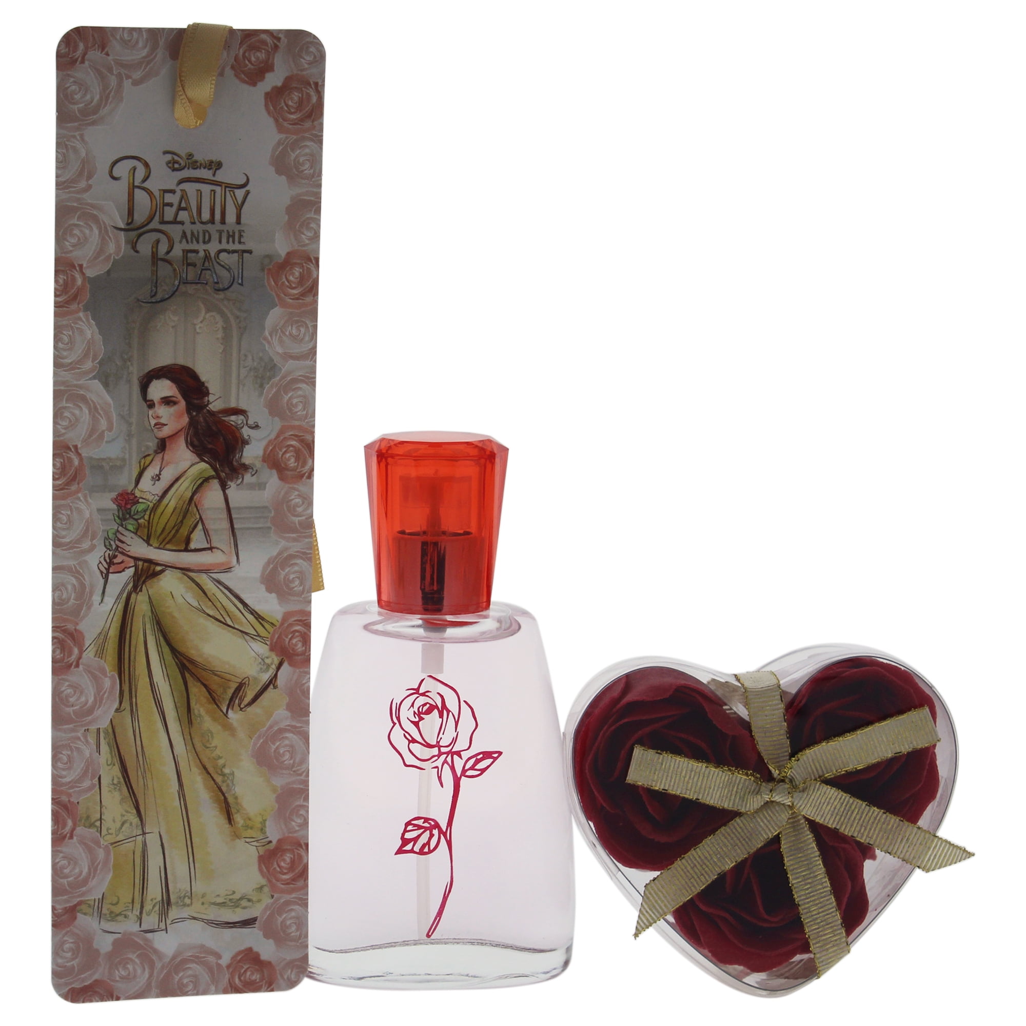 The Beauty and the Beast by Disney for Kids - 3 Pc Gift Set is a perfect gift for little girls who love Disney princesses. The set includes a 1.7oz EDT Spray, 0.35oz Bath Petals, and a Bookmark. 

The EDT Spray has a sweet fruity fragrance that kids will love. It is gentle and mild and will not irritate sensitive skin. It is perfect for everyday use and special occasions.

The Bath Petals add a magical touch to bath time. Kids will love their floral scent, and parents will appreciate how the petals dissolve without any residue on the skin or in the tub.

The Bookmark is a cute and useful addition to the set. It features Belle and the Beast surrounded by roses and will be a lovely reminder of the movie and the message it conveys.

Overall, this gift set is a great way to introduce kids to the timeless story of Beauty and the Beast and let them have their own magical experience. Description by ChatGPT.