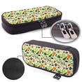thumbnail image 4 of Lsque Vegetables2 Printed Big Capacity PU Leather Pencil Case Large Pencil Pouch Stationery Pen Bag Pencil Holder for Teen, 4 of 6