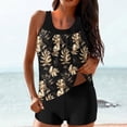 thumbnail image 2 of Tankini Swimsuits for Women with Shorts Athletic Two Piece Bathing Suits Racerback Tank Tops Swimwear, 2 of 6