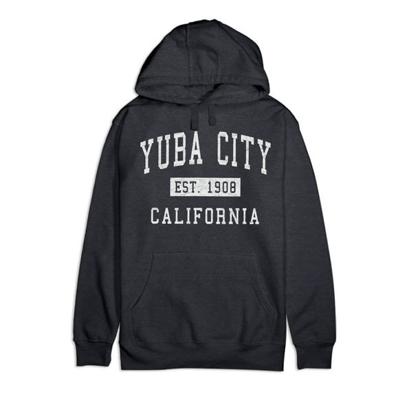 Yuba City California Classic Established Premium Cotton Hoodie