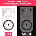 thumbnail image 4 of Navigation Compass Orienteering Compass Boy Scout Compass Hiking Compass with Adjustable Declination ,red，11.5*5.7*1.1cm, 4 of 4