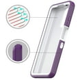 thumbnail image 3 of NIFFPD Samsung Galaxy A03S Case with Belt-Clip Holster, Heavy Duty Drop Protection Shockproof Cover with screen protector Purple&White, 3 of 6