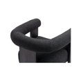 thumbnail image 4 of Meridian Furniture Barrel Black Boucle Fabric Dining Chair, 4 of 8