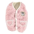 thumbnail image 2 of Walbest Plush Dog Coat Cute Dogs Pattern Dog Cat Clothe Soft Warm Pet Vest Puppy Kitten Winter Sweater Fleece Dog Apparel for Cold Weather, 2 of 7
