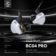 thumbnail image 2 of CCZ BC04 Pro in Ear Monitor Headphones,1DD+1BA Zinc Alloy Cover Hybrid Driver HIFI IEM Earphone Wired Earbuds Bass with Detachable Cable for Gaming Singers Musicians(Black,without mic), 2 of 15