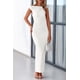 thumbnail image 5 of Vestido largo PRETTYGARDEN para mujer 2025, blanco, talla XL, 5 of 9
