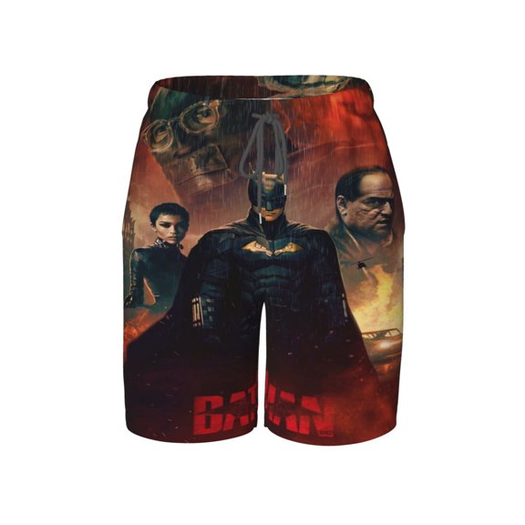 Batman Boy's Swim Trunks Quick Dry Board Shorts Kids Beach Swim Shorts Bathing Suits Swimsuit