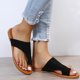 thumbnail image 1 of Sandalias de mujer de estilo nuevo de verano con parte inferior plana y puntera exterior Wmkox8yii  shjk6000, 1 of 6