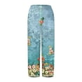thumbnail image 4 of Wangmeiwg Pants For Women Fashion Wide Leg Capris Womens Summer Cropped Pants Beach Elastic Waist Baggy Crop Trousers Dress Pants for Women Business Casual High Waist, 4 of 4