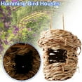 thumbnail image 3 of Clearance! Hummingbird Nests for Outdoors Hanging, Natural Grass Hummingbird House, Hand Woven Bird Hut for Outside for Audubon Finch Canary Chickadee R5I0, 3 of 9