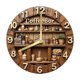 thumbnail image 2 of Reloj de pared de madera con temática de café, silencioso, elegante, sencillo y fácil de leer. 20 centímetros, 2 of 9