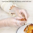 thumbnail image 3 of Neinkie 100Pcs Disposable Food Prep Gloves - Piece Plastic Food Safe Disposable Gloves, Food Handling, Transparent, One Size Fits Most for Household, Food Handling, Lab Work and More, 3 of 7