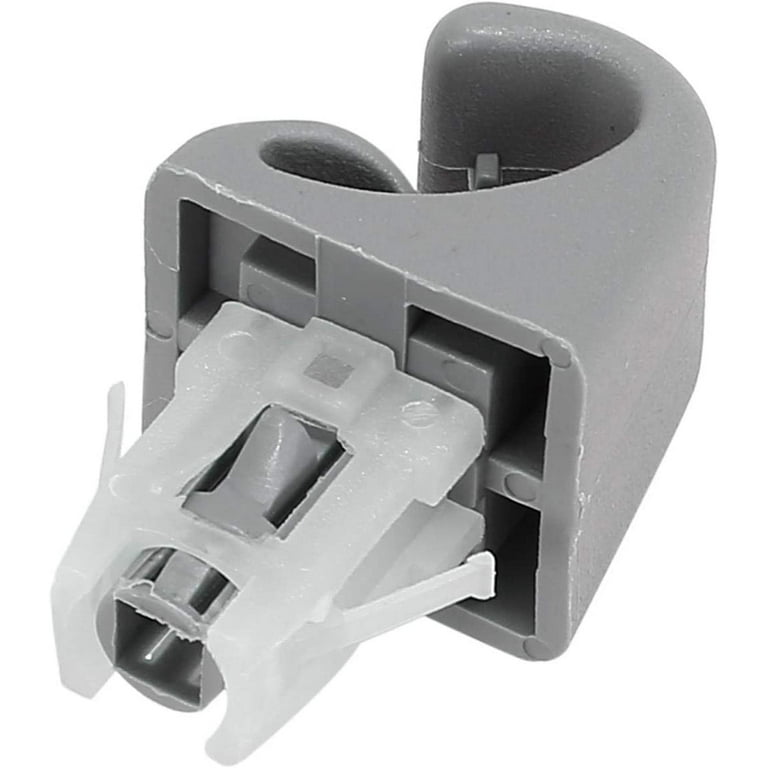 Unique Bargains 2pcs Gray Car Plastic Sun Visor Hook Clip Bracket