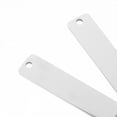thumbnail image 3 of NICEXMAS 10Pcs Metal Tags for Engraving Blank Metal Tags Silver Rectangular Shape Diy Projects, 3 of 8