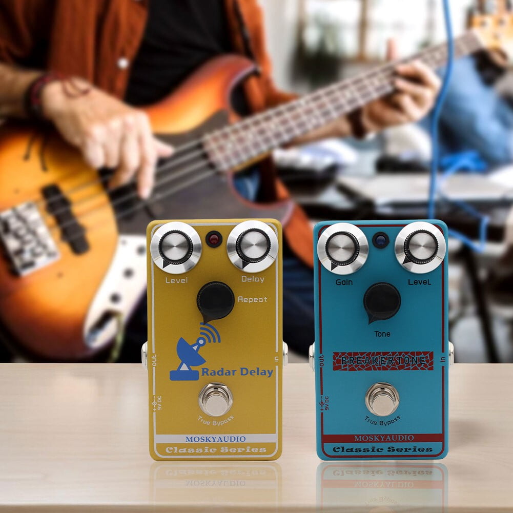 Compact and Reliable Audiol Overdrive Distortion Effect Pedal for Electric Guitar Ideal for Various Musical Styles