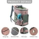 thumbnail image 3 of Gato Perro Salida Mochila Tiras reflectantes Transpirable Suministros para mascotas (Rosa claro), 3 of 8