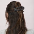 thumbnail image 5 of Scunci by Conair Flat Claw Clips, Quilted Black & Tortoiseshell, 2 Count, 5 of 6