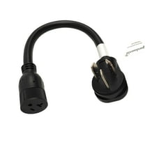 Parkworld 63517 Dryer Adapter Cord, Oven 3-Prong 10-50P Male to 5-20R Female (T-Blade 5-15R Household Outlet) Output 125V, 18 inch