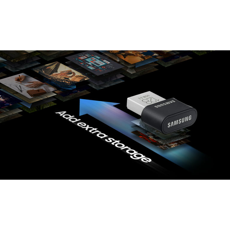 Samsung - FIT Plus 256GB USB 3.1 Flash Drive - Black