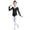 Black, variant on Girls Dancewear Jumpsuit Long Sleeve Ballet Romper for Practice and Stage Performances Comfortable Stretch Fabric Design
