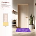 thumbnail image 3 of ODIKA 2'x3' Machine Washable Non-Slip Area Rug, Starry Night Swirl Elegant Medallion Petal Bloom Decorative High Traffic Rug, Purple, 447448, 3 of 7