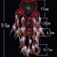 thumbnail image 2 of 1 pc Coeur Rêve Receveur Brun Rouge Mur Suspendu avec Plume Perle Ornement Décoration Café, 2 of 8