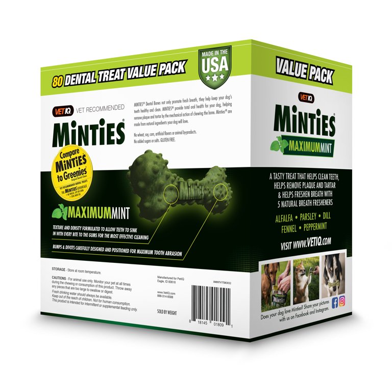 Minties Chicken Flavored Dental Treats For Cats, Oz, 45 OFF