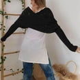 thumbnail image 7 of Scarf with Sleeves for Women,Wrap Sweater,1 Pcs Women's Shrugs,Knitted Double Sleeve Scarf,Knitted Cable Wrap,Women's Hollow Lengthening Scarf With Sleeve,Black, 7 of 7