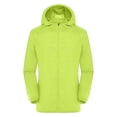 thumbnail image 6 of Waterproof Rain Jacket Women with Hood Rainy Day Outfits Lightweight Zip up Windbreaker Raincoat Long Sleeve Tops Packable Loose Fit Plus Size Summer Outfits,Green,4XL, 6 of 7