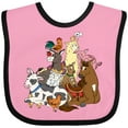 thumbnail image 3 of Inktastic Happy Farm Animals Boys or Girls Baby Bib, 3 of 4