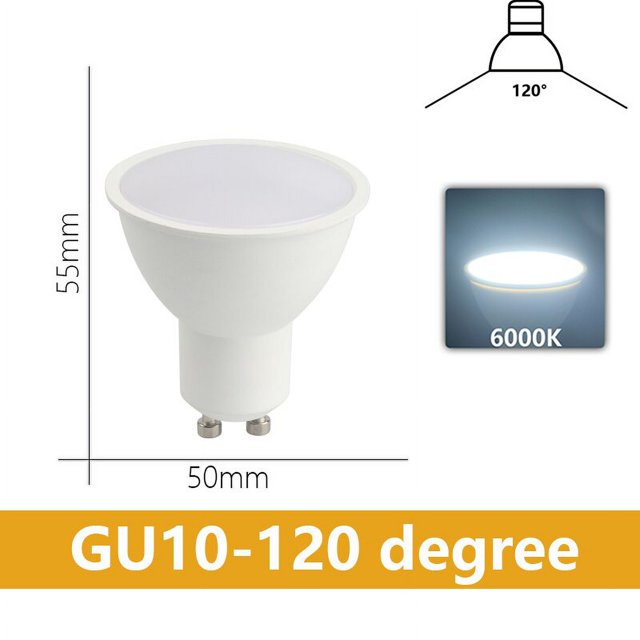 Bombilla de foco Led GU10, GU5.3, CA 110V, CA 220V, Cob, 6W, 7W, 8W, 220V, iluminación interior, decoración del hogar