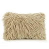 Ayesha Curry Faux Fur Oblong Pillow, 12X18, White
