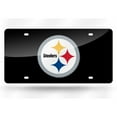 thumbnail image 1 of Pittsburgh Steelers Black Laser License Plate, 1 of 1
