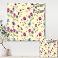 thumbnail image 4 of Designart ' Blue and Pink Pansy Flowers I ' Traditional Canvas Wall Art Print, 4 of 4
