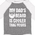 thumbnail image 4 of Inktastic My Dad's Beard is Cooler Than Yours in White Boys Long Sleeve Baby Bodysuit, 4 of 5
