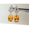 thumbnail image 7 of 26.50CT NATURAL GOLDEN CITRINE DIAMOND DANGLE EARRINGS, 7 of 7