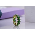 thumbnail image 4 of Lakshya Jewel LLC 2.50Ct Oval Cut Green Cubic Zirconia Engagement Band 14K Yellow Gold Plated, 4 of 6