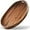 Walnut, variant on Acacia Oval Wooden Serving Tray with Handless - 16.5" x 13" Ottoman Table Oval Wooden Tray - Round Serving Tray - Ottoman Tray for Living Room, Coffee Table Decor, Serving Platter, Walnut color