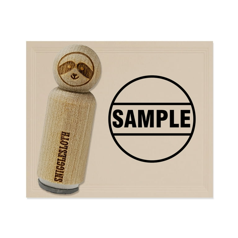 Regular Rubber Stamp Size 1-1/2 Inch Diameter